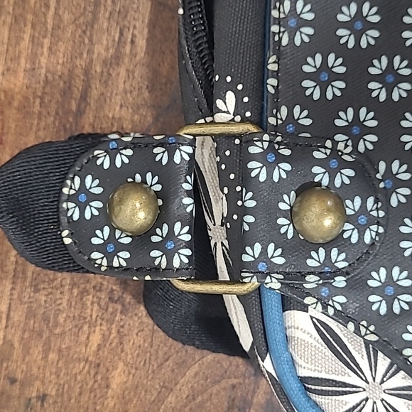 EUC Petunia Pickle Bottom It's A Small World Backpack Medium Tote Women's Bag - Picture 6 of 14